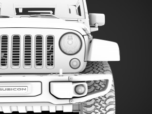 jeep wrangler 75th anniversary jk 2018 3D Модель