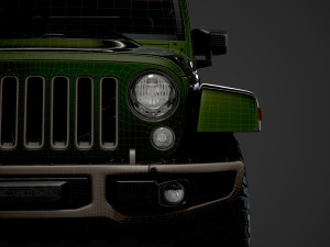 jeep wrangler 75th anniversary jk 2018 3D Модель