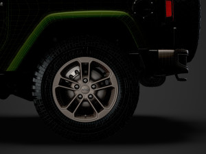 jeep wrangler 75th anniversary jk 2018 3D Модель