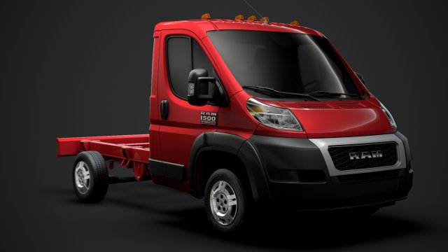 ram promaster truck single cab 3000 wb 2020 3D Модель .c4d .max .obj .3ds .fbx .stl .blend 