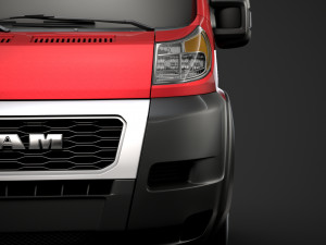 ram promaster truck single cab 3000 wb 2020 3D Модель