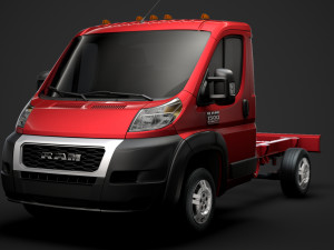 ram promaster truck single cab 3000 wb 2020 3D Модель