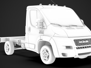 ram promaster truck single cab 3000 wb 2020 3D Модель