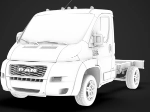ram promaster truck single cab 3000 wb 2020 3D Model