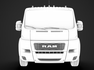 ram promaster truck single cab 3000 wb 2020 3D Модель