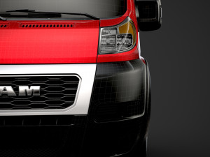 ram promaster truck single cab 3000 wb 2020 3D Модель