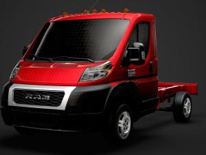 ram promaster truck single cab 3000 wb 2020 3D Модель