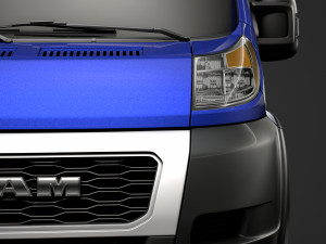 ram promaster truck single cab 4300 wb 2020 3D Model