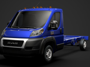 ram promaster truck single cab 4300 wb 2020 3D Model