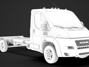 ram promaster truck single cab 4300 wb 2020 3D Model