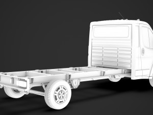 ram promaster truck single cab 4300 wb 2020 3D Model