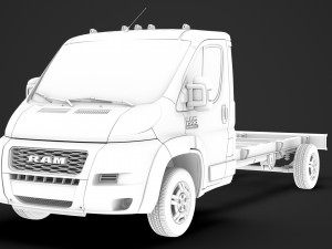 ram promaster truck single cab 4300 wb 2020 3D Model