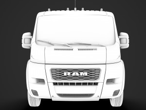 ram promaster truck single cab 4300 wb 2020 3D Model