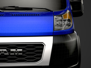 ram promaster truck single cab 4300 wb 2020 3D Model