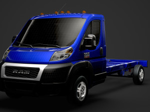 ram promaster truck single cab 4300 wb 2020 3D Model