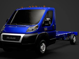 ram promaster truck single cab 4300 wb 2020 3D Model