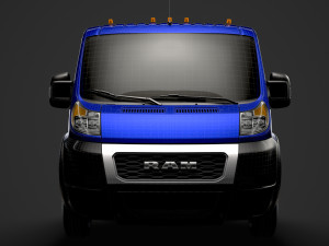 ram promaster truck single cab 4300 wb 2020 3D Model
