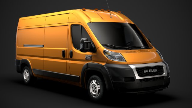 ram promaster cargo 2500 hr 159wb 2020 3D 모델 .c4d .max .obj .3ds .fbx .stl .blend 