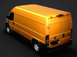 ram promaster cargo 2500 hr 159wb 2020 3D 모델