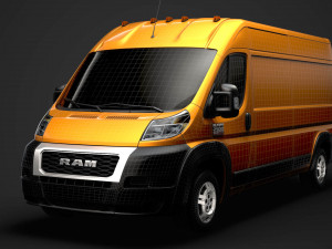 ram promaster cargo 2500 hr 159wb 2020 3D 모델
