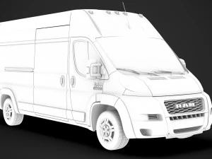 ram promaster cargo 3500 h3 159wb 2020 3D Model