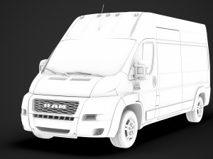 ram promaster cargo 3500 h3 159wb 2020 3D 모델
