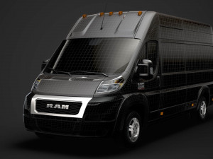 ram promaster cargo 3500 h3 159wb ext 2020 3D Model