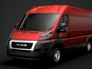 ram promaster cargo 3500 hr 159wb 2020 3D Model