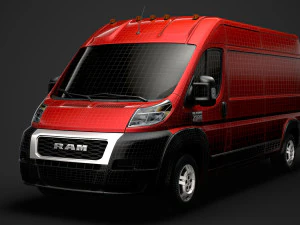 ram promaster cargo 3500 hr 159wb 2020 3D Model