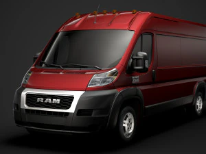ram promaster cargo 3500 hr 159wb ext 2020 3D Model