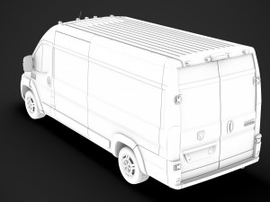 ram promaster cargo 3500 hr 159wb ext 2020 Modelo 3D
