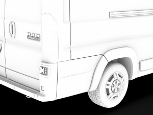 ram promaster cargo 3500 hr 159wb ext 2020 Modelo 3D