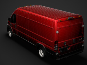 ram promaster cargo 3500 hr 159wb ext 2020 Modelo 3D