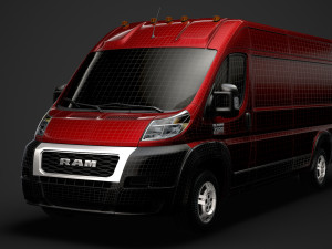 ram promaster cargo 3500 hr 159wb ext 2020 Modelo 3D