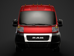 ram promaster cargo 3500 hr 159wb ext 2020 Modelo 3D