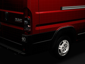 ram promaster cargo 3500 hr 159wb ext 2020 Modelo 3D