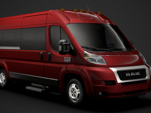 ram promaster window van 2500 hr 159wb 2020 3Dモデル