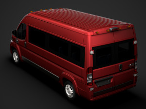 ram promaster window van 2500 hr 159wb 2020 3D मॉडल