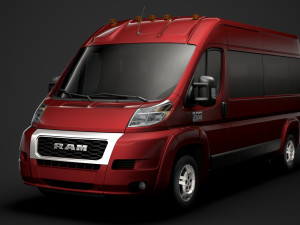 ram promaster window van 2500 hr 159wb 2020 3D मॉडल