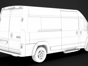 ram promaster window van 2500 hr 159wb 2020 3D Model