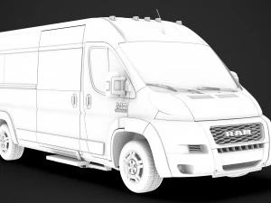 ram promaster window van 2500 hr 159wb 2020 3D Model