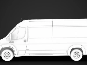 ram promaster window van 2500 hr 159wb 2020 3D Model