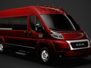 ram promaster window van 2500 hr 159wb 2020 3D मॉडल
