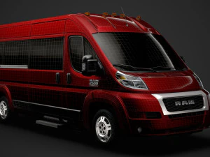 ram promaster window van 2500 hr 159wb 2020 3D Model