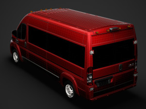 ram promaster window van 2500 hr 159wb 2020 3D मॉडल