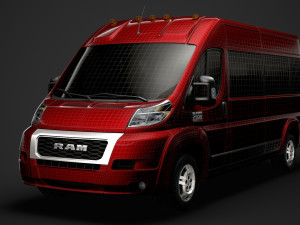 ram promaster window van 2500 hr 159wb 2020 3D मॉडल