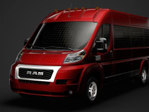 ram promaster window van 2500 hr 159wb 2020 3D Model