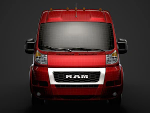 ram promaster window van 2500 hr 159wb 2020 3D Model