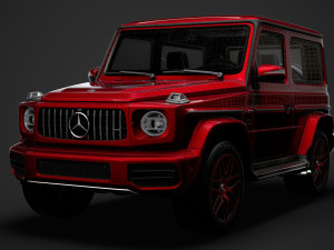 mercedes amg g 63 worldwide 3d w463 2020 Model 3D