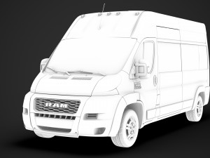 ram promaster window van 3500 h3 159wb 2020 Model 3D
